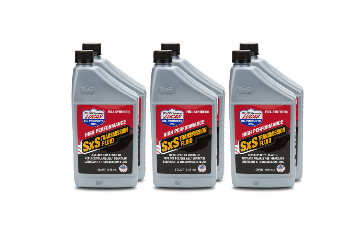 Lucas Oil Synthetic SXS Transmissi on Fluid Case 6 x 1 Qt. LUC11216-6