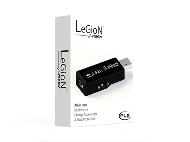 PLX Devices Legion Meter, USB Multimeter, Charge Accelerator, and Data Protection 0R4RC