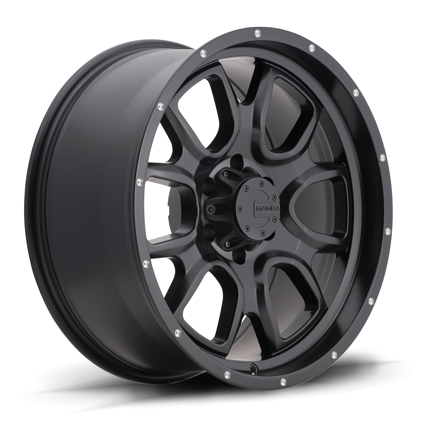 Mamba M19 Wheel Matte Black w/ Drill Holes 18x9 0 6x135