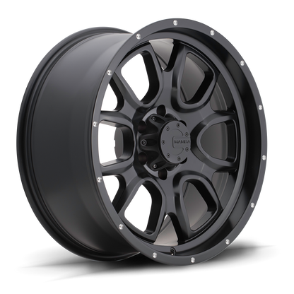 Mamba M19 Wheel Matte Black w/ Drill Holes 16x8 +6 5x127