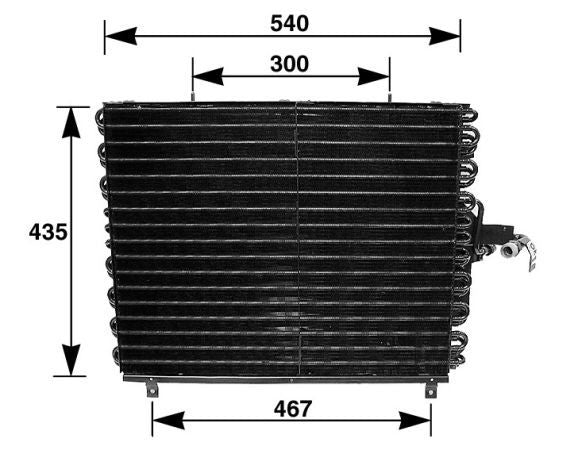 mahle behr condenser a/c mb  frsport 351035771