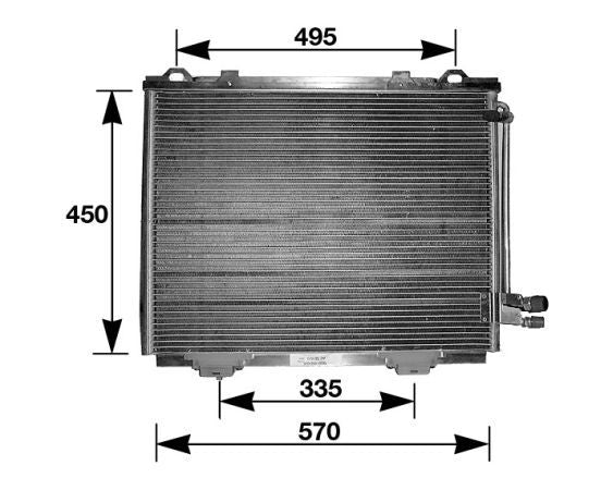 mahle behr condenser a/c mb  frsport 351036761