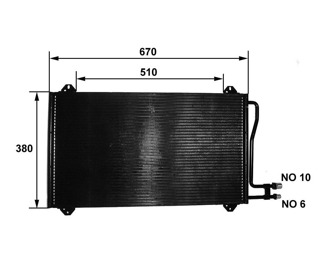 mahle behr condenser a/c mb  frsport 351037161