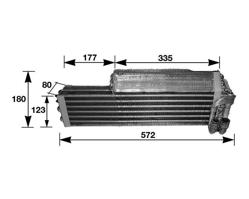 mahle behr evaporator a/c mb  frsport 351210291