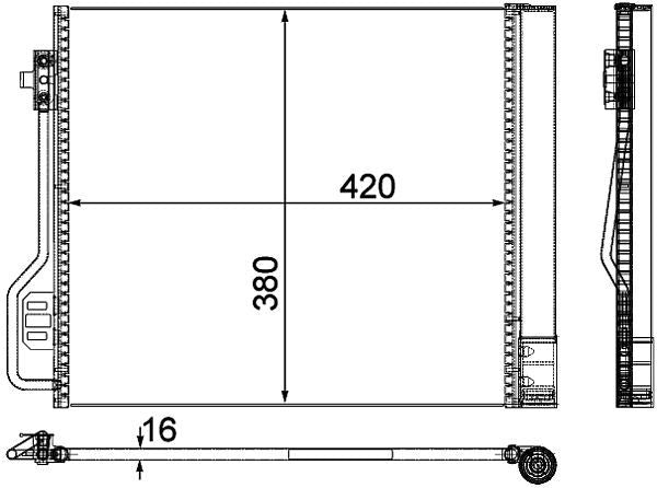 mahle behr condenser mb smart w451  frsport 351304291