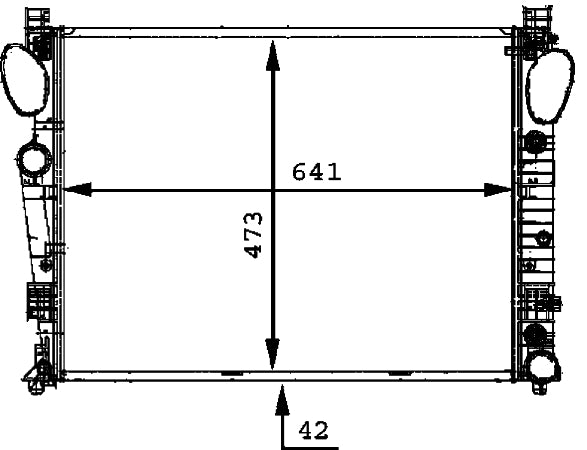 mahle behr radiator engine cooling mb  frsport 376716331