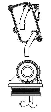 mahle behr oil cooler engine oil mb  frsport 376725301