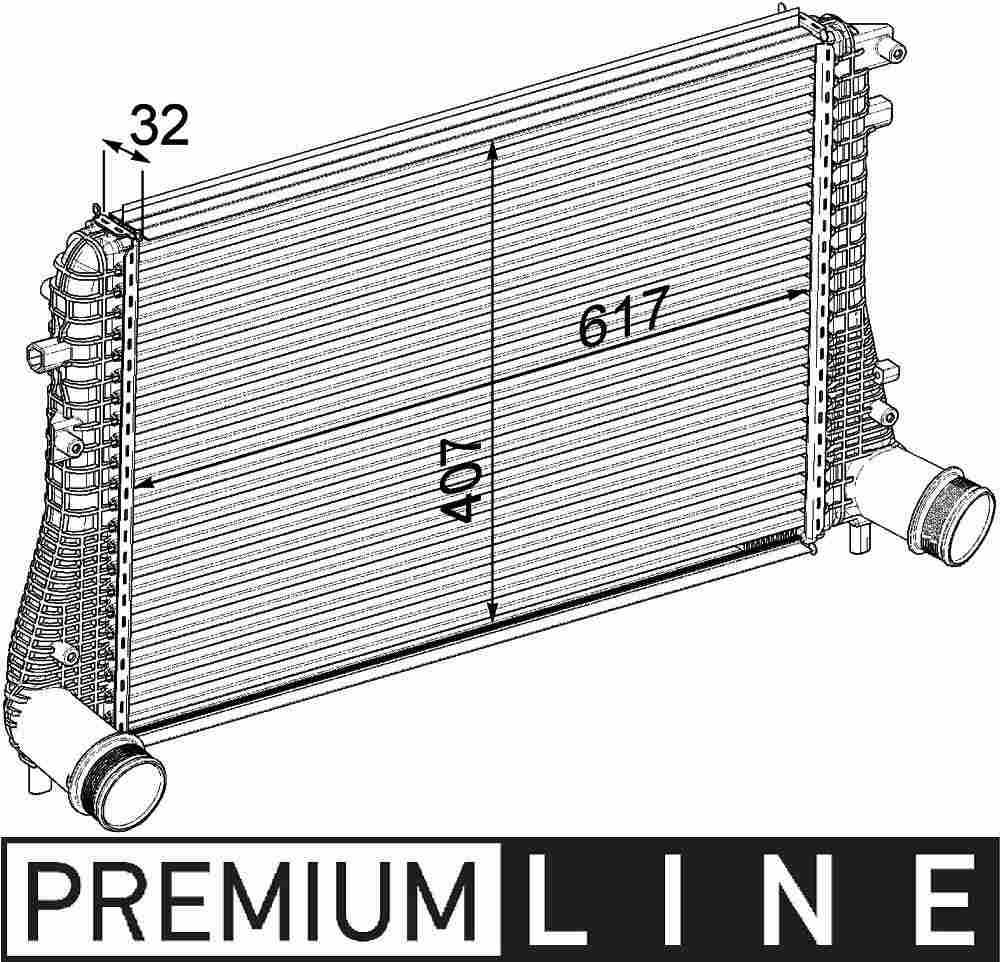 mahle behr charge air cooler vw audi various  frsport 376746721