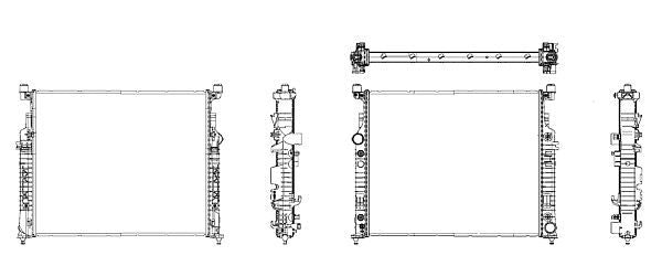 mahle behr radiator mb ml 350/500 06-07  frsport 376781571
