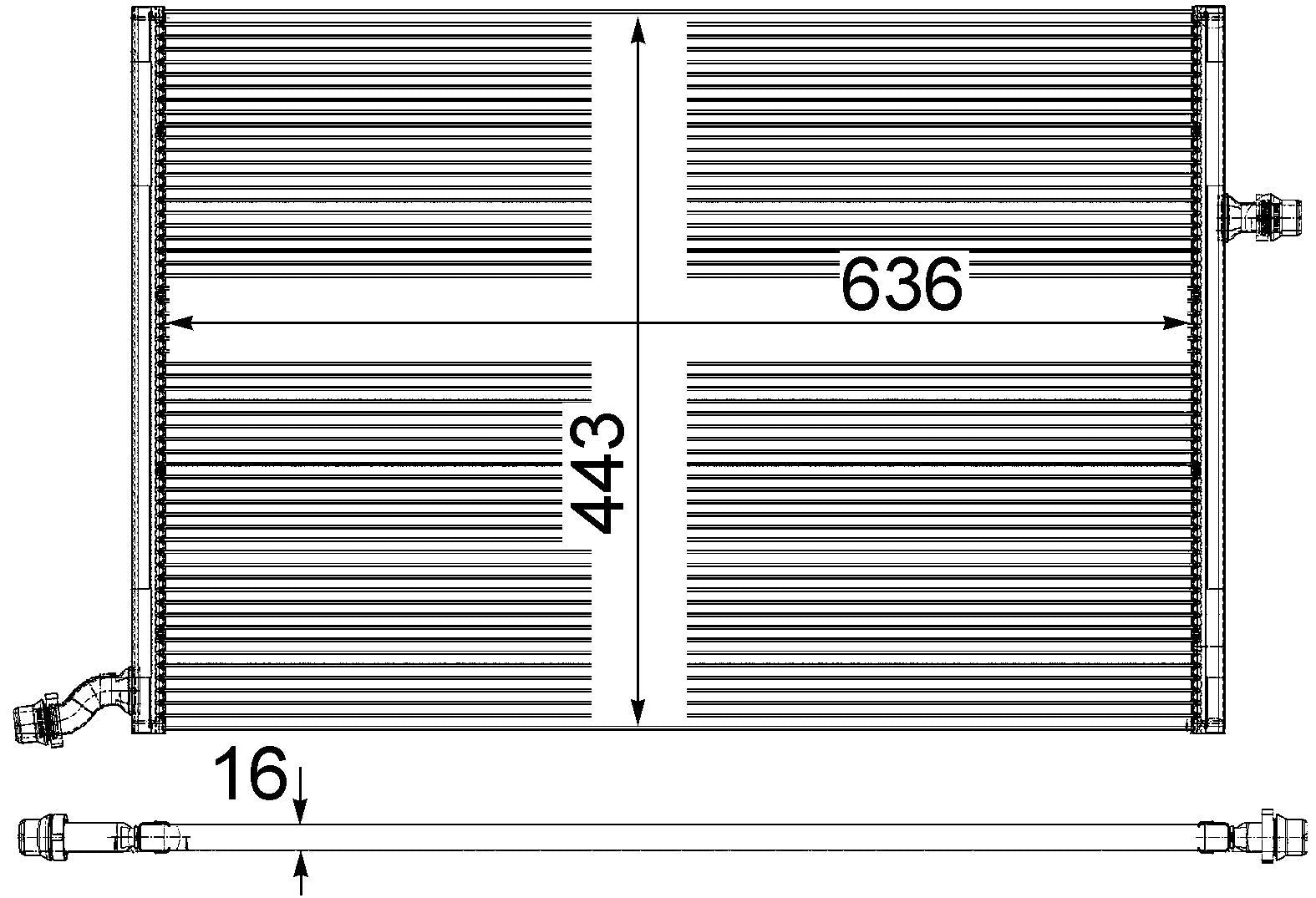 mahle behr radiator c300 c440  frsport 376908111