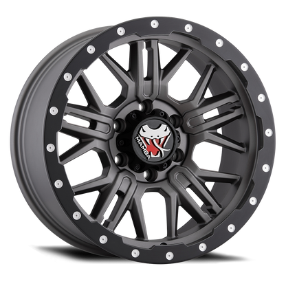 Mamba M25 Wheel Matte Grey w/ Black Lip Edge 20x9 0 6x139.7