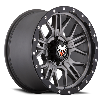 Mamba M25 Wheel Matte Grey w/ Black Lip Edge 20x9 0 6x139.7