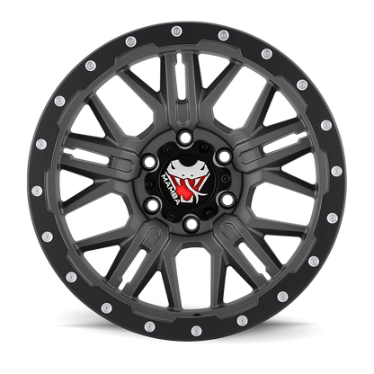Mamba M25 Wheel Matte Grey w/ Black Lip Edge 20x9 0 6x139.7