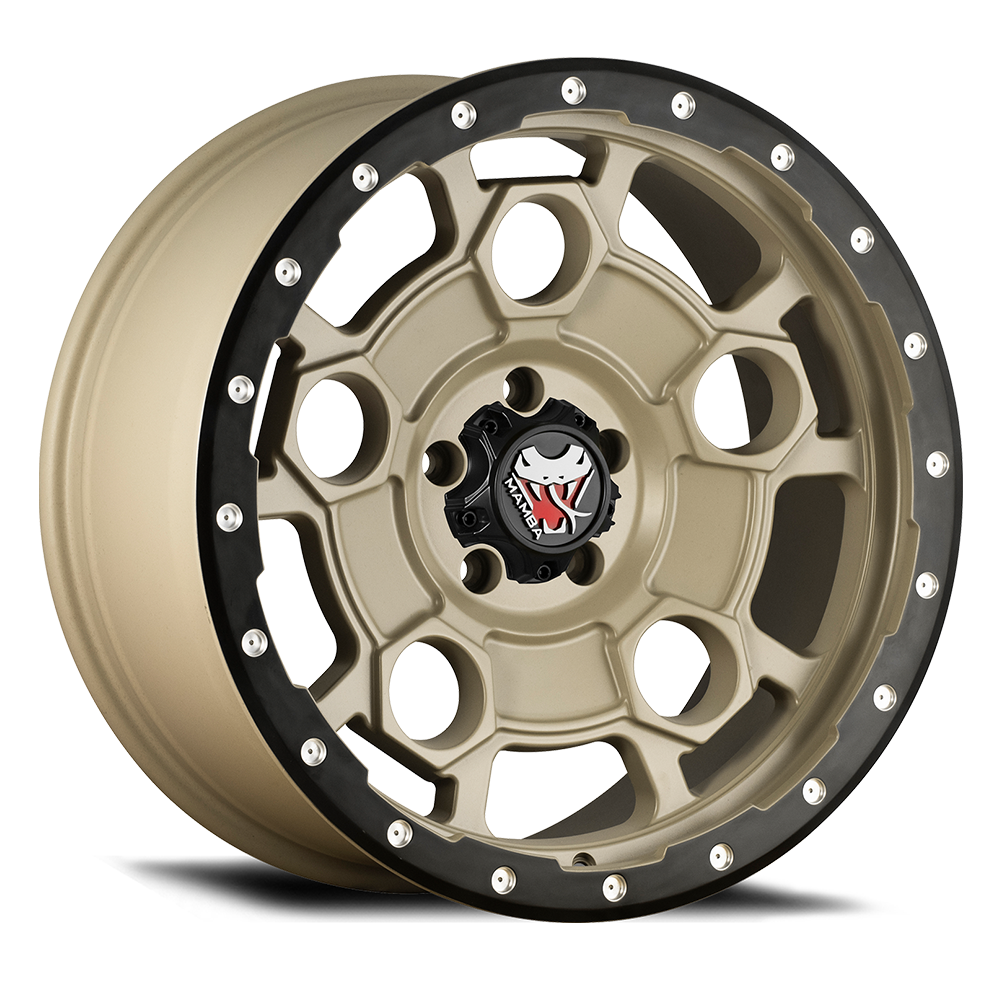 Mamba M26 Wheel Mojave Sand w/ Matte Black Lip Edge 17x9 +12 5x139.7