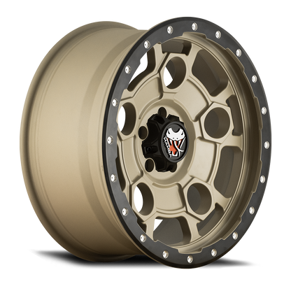 Mamba M26 Wheel Mojave Sand w/ Matte Black Lip Edge 17x9 +12 6x139.7