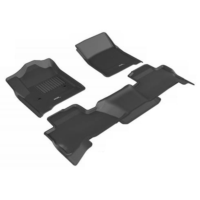 3D MAXpider 2015-2020 Chevrolet Tahoe Kagu 1st & 2nd & 3rd Row Floormats - Black L1CH06801509