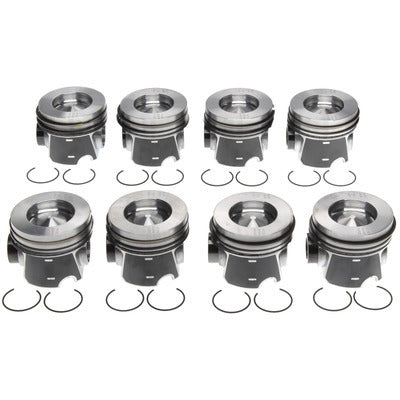 Mahle OE Piston Set w/Rings Ford 6.4L Diesel 8pk M772243666WR050MM