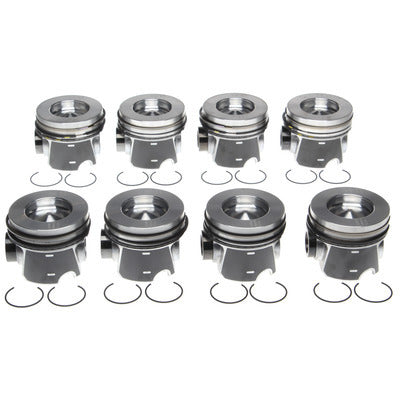 Mahle OE Piston Set w/Rings Ford 6.4L Diesel 8pk M772243666WR075MM