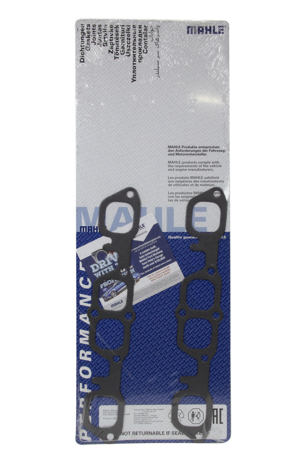 Mahle OE Header Gasket Set - SBC Ret-Ports 1.800 x 1.600 M77MS19981