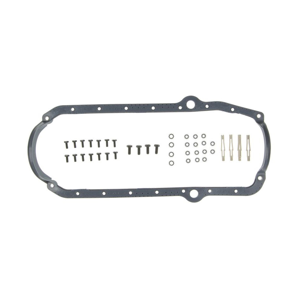 Mahle OE Oil Pan Gasket Set - SBC 75-79 w/Thick Frt Seal M77OS32457