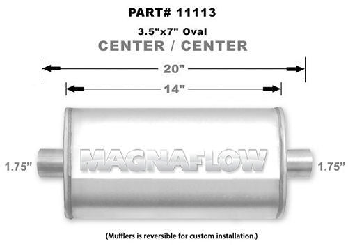 MagnaFlow Exhaust Products Muffler MAG11113