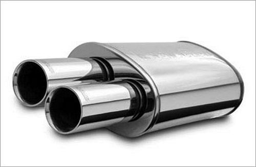 MagnaFlow Exhaust Products Stainless Muffler 2.25in In / Dual 3in Tips Out MAG14815