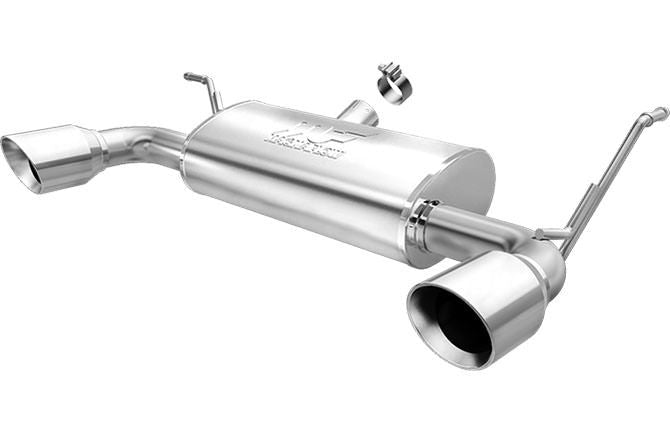 MagnaFlow Exhaust Products 07-  Wrangler 3.6L Axle Back Exhaust Polished MAG15178