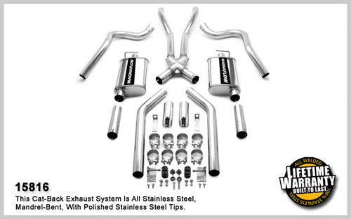 MagnaFlow Exhaust Products 67-70  Mustang V8 Dual Exhaust Kit MAG15816