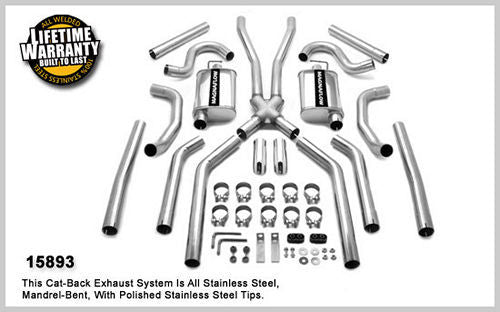 MagnaFlow Exhaust Products 64-67 GM A Body 2.5in Dual Exhaust System MAG15893