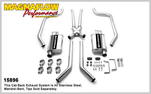 MagnaFlow Exhaust Products 67-69 GM F Body 2.5in Dual Exhaust System MAG15896