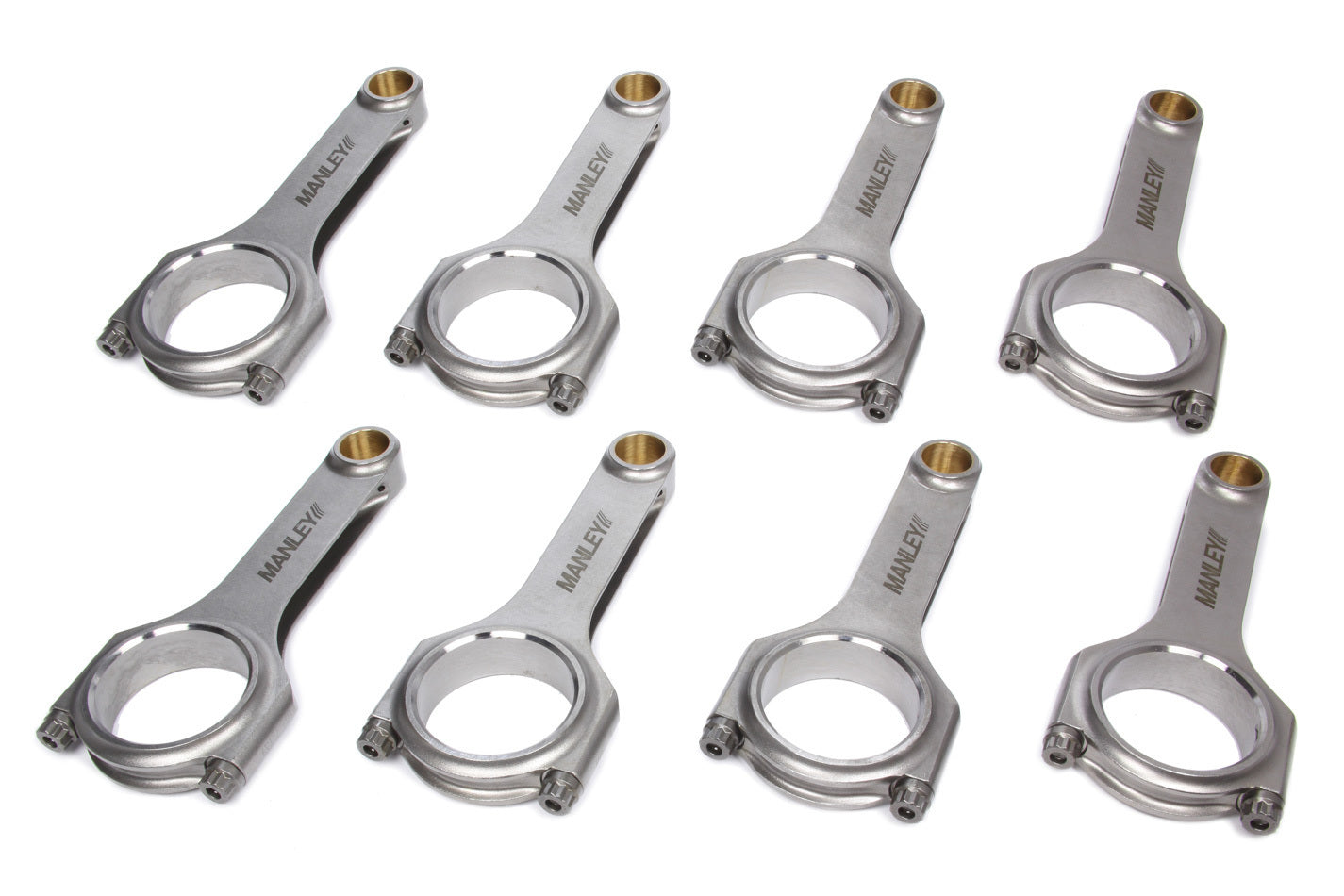 Manley Chevrolet LS 6.125 Length H Tuff Series Connecting Rod Set w/ ARP 2000 Bolts 15051R-8