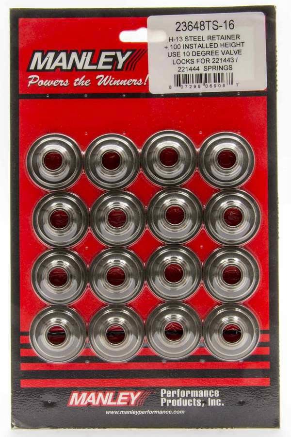 Manley Performance Super 7 H-13 Lwt Valve Spring Retainers MAN23681TS-16