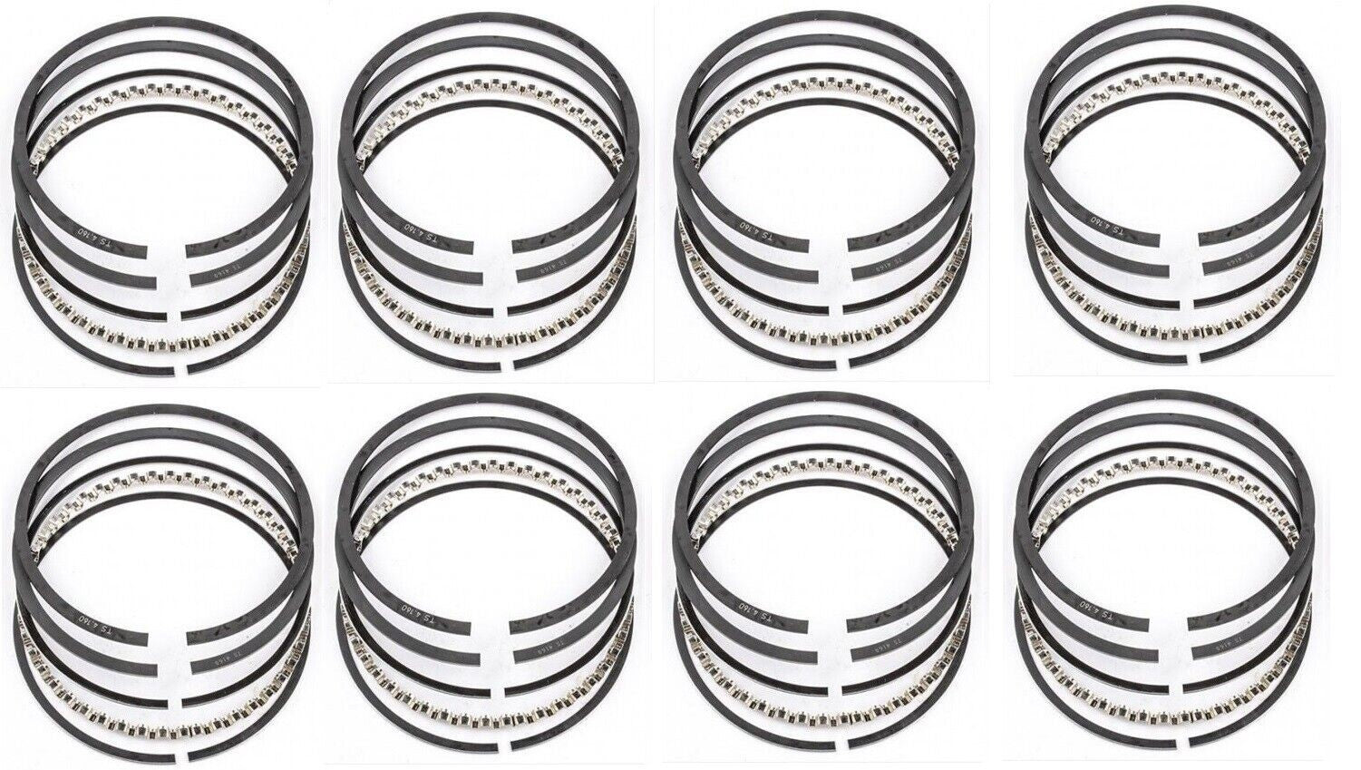 Manley Chevy Small Block LS Series 4.070/-4cc Flat Top Steel Top Ring Set 46117ST-8