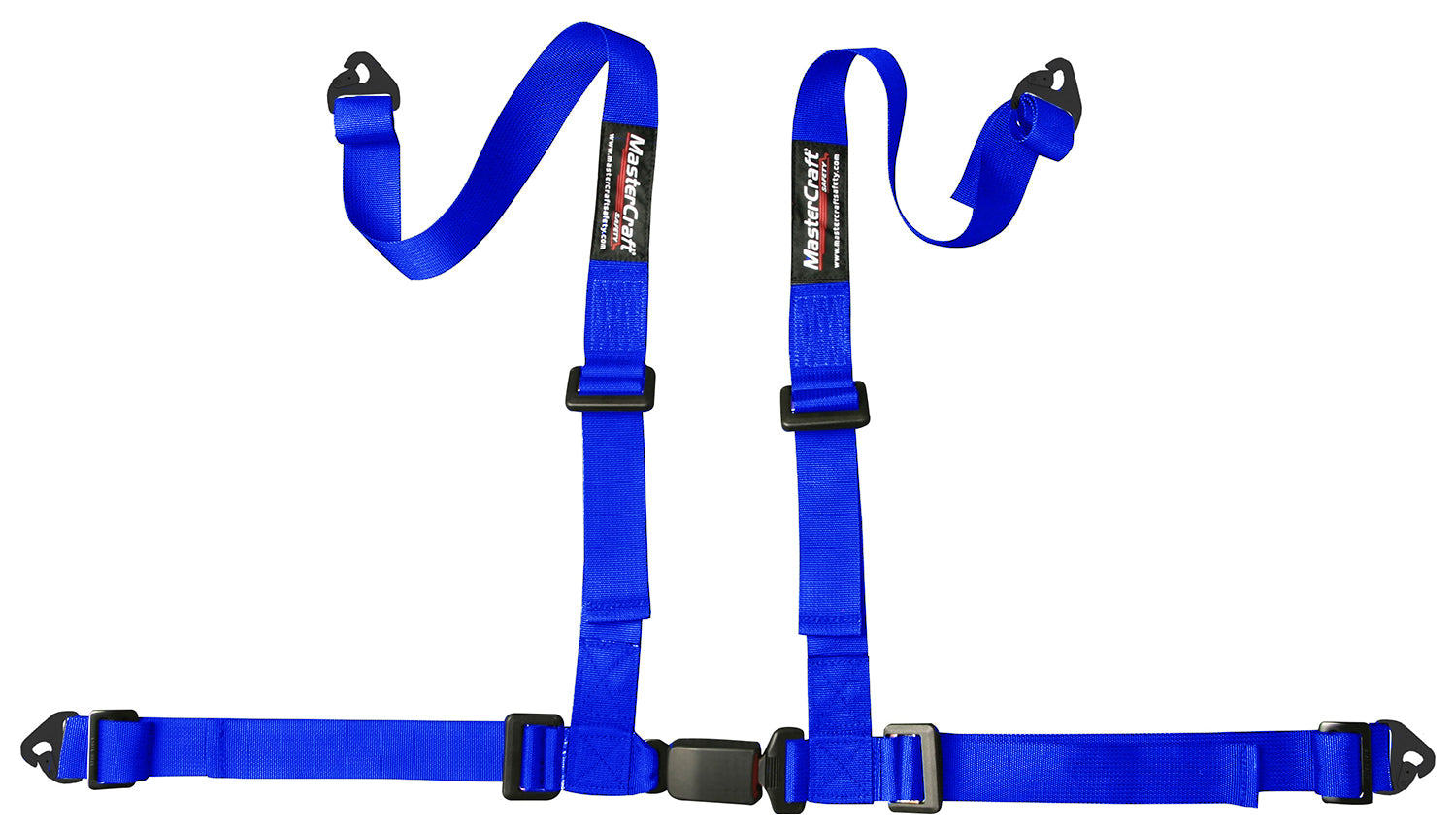 Mastercraft Seat Belt Restraint 2in 4 Point Snap In Blue MAS114202