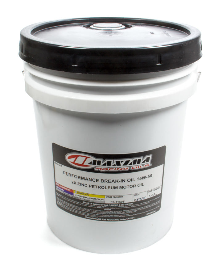 Maxima Racing Oils 15w50 Break-In Oil 5 Gal MAX39-11505