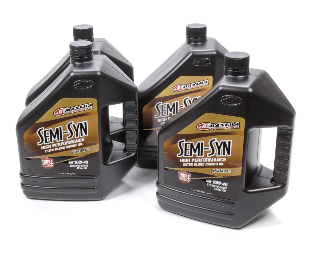 Maxima Racing Oils 10w40 Semi-Syn Oil Case 4 x 1 Gallons MAX39-349128B