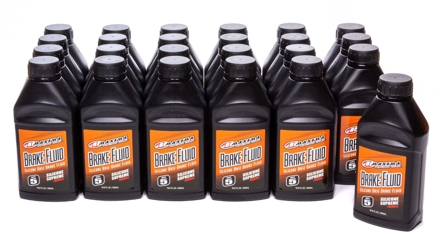 Maxima Racing Oils Brake Fluid Dot 5 Case 24 x 16.9oz. Bottle MAX80-81916