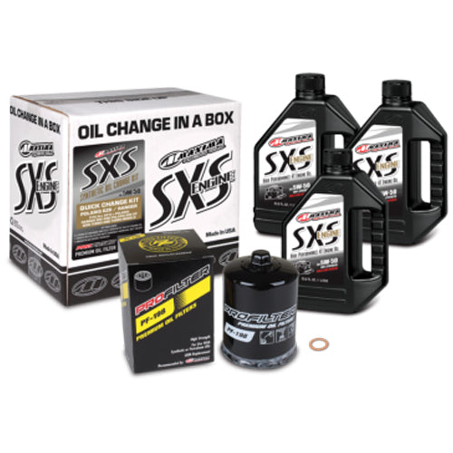 Maxima Racing Oils SxS Quick Change Kit 5w 50 Synthetic w/Filter MAX90-189013