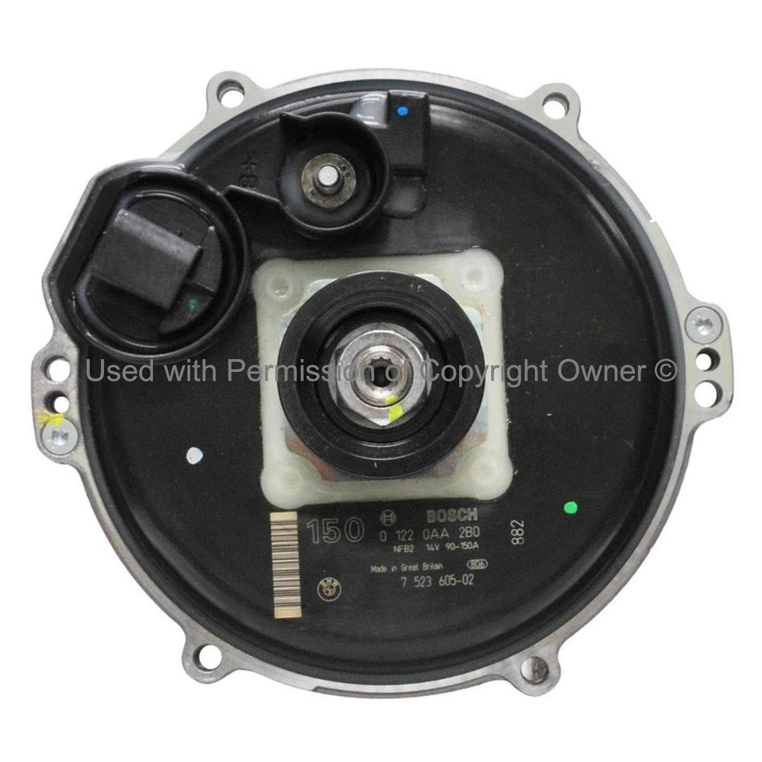 Quality-Built Alternator  top view frsport 15498