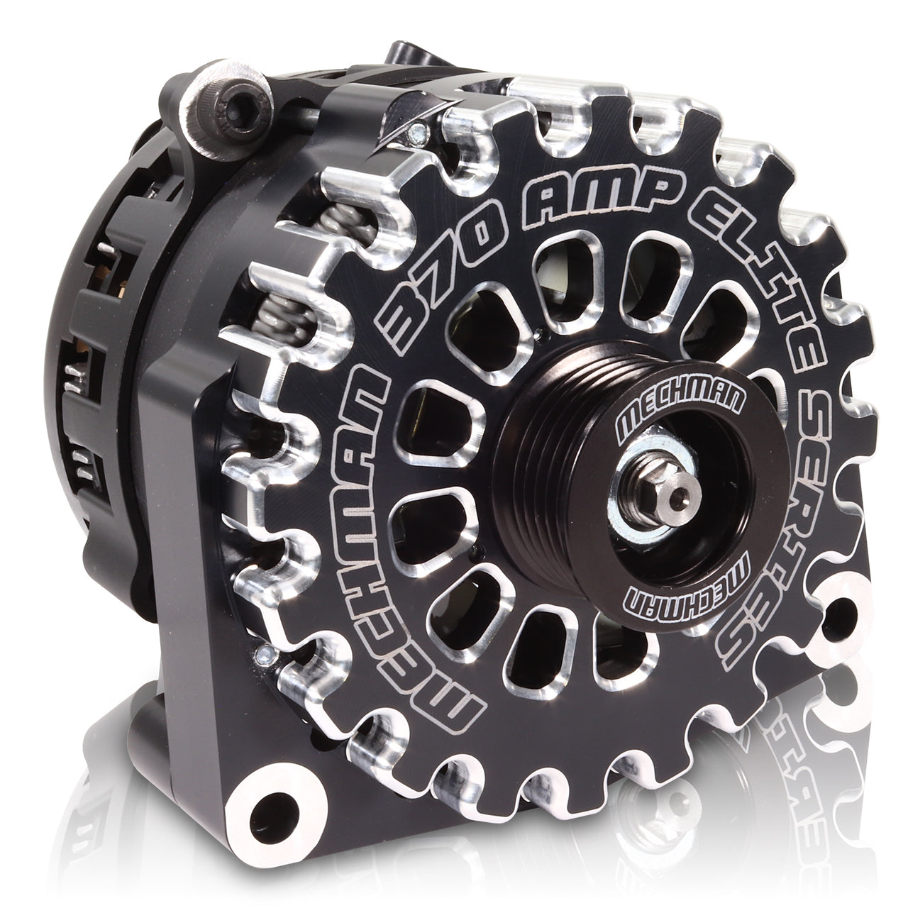 Mechman Alternators E Series 370 amp Billet Alternator GM Truck MECB8206370B