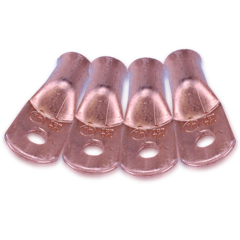 Mechman Alternators 1/0 Gauge Copper Cable End 1/4in Hole 4 Pack MECCR1014