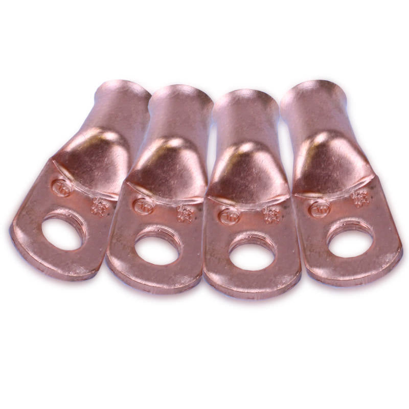 Mechman Alternators 1/0 Gauge Copper Cable End 3/8in Hole 4 Pack MECCR1038