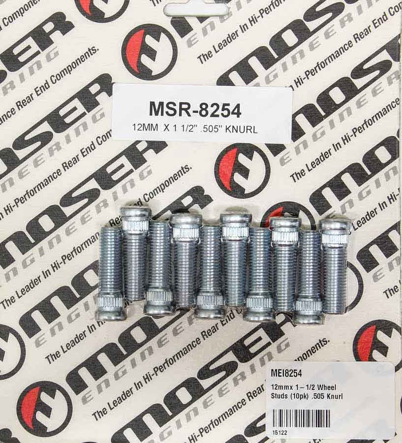 Moser Engineering 12mmx 1-1/2 Wheel Studs (10pk) .505 Knurl MEI8254