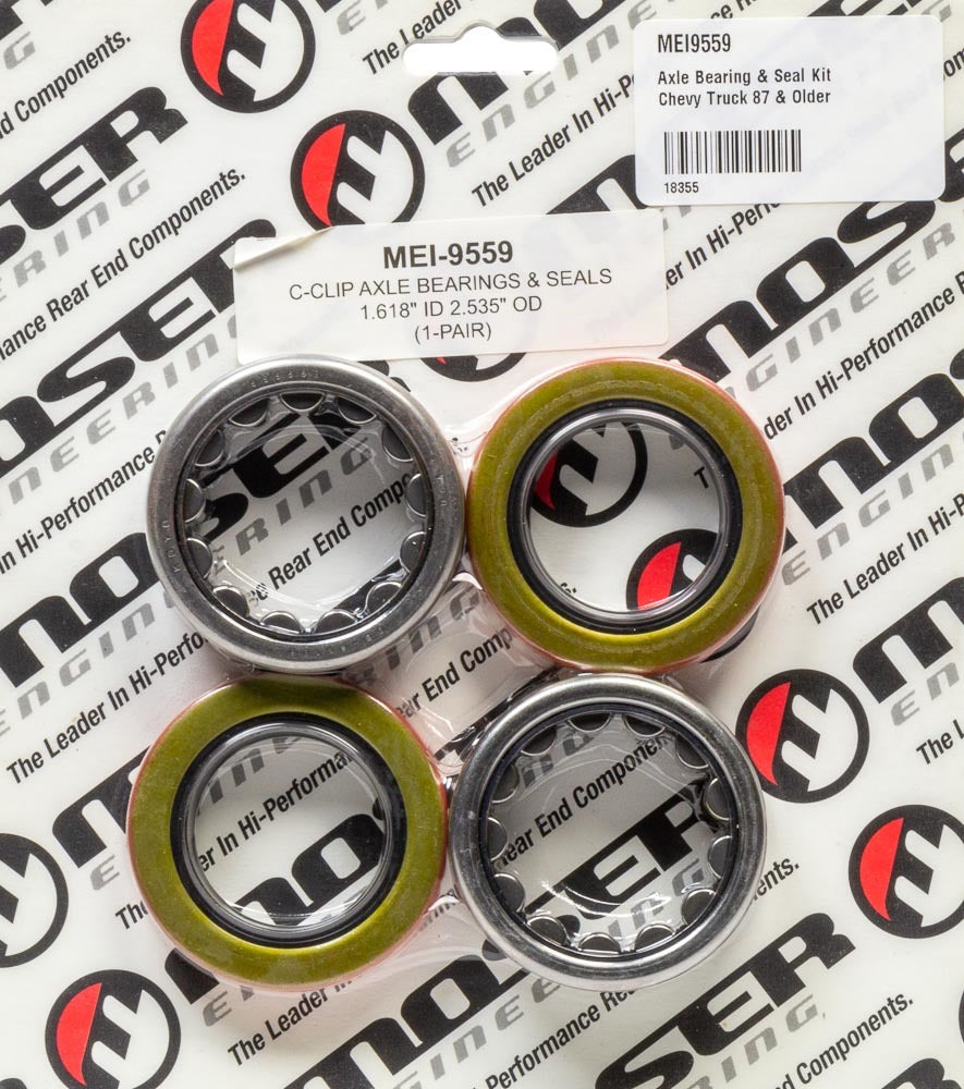 Moser Engineering Axle Bearing & Seal Kit Chevy Truck 87 & Older MEI9559