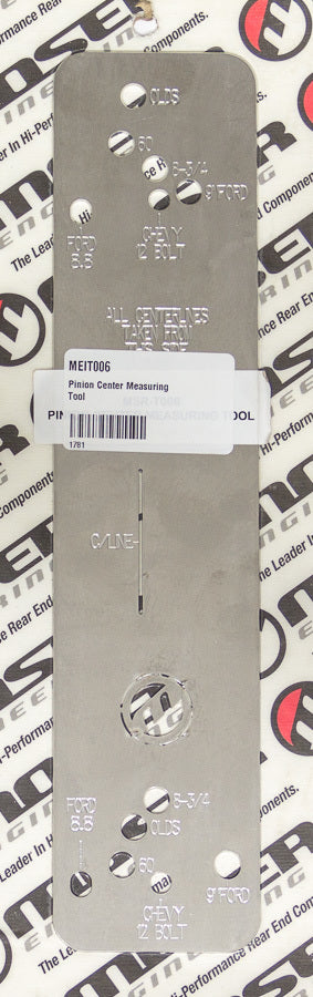 Moser Engineering Pinion Center Measuring Tool MEIT006
