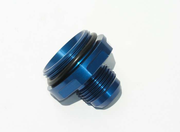Meziere #12 AN Water Neck Fitting - Blue MEZWN0043B
