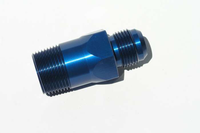 Meziere #12 AN W/P Fitting - Blue MEZWP1012B
