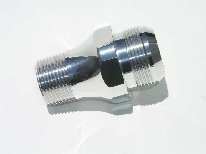 Meziere #20an Water Pump Fitting - Polished MEZWP1020U