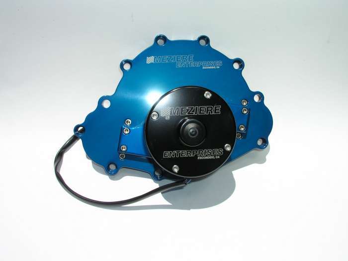 Meziere Pontiac Billet Elec. W/P Blue MEZWP103B