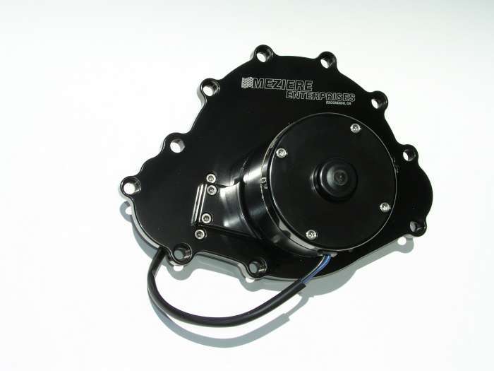 Meziere Pontiac Billet Elec. W/P Black MEZWP103S